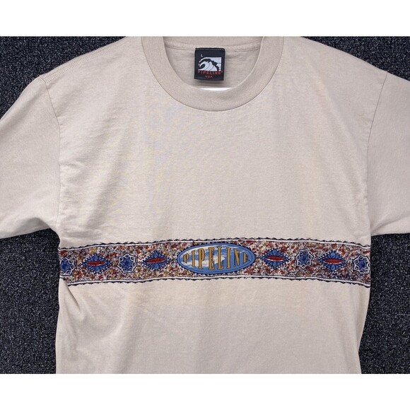 Pipeline Shirt Mens Large Spirit of Hawaii Surf North 1990's Made IN USA  Beige - Picture 3 of 8